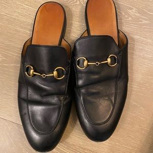 Gucci Women’s Princetown Leather Mule Size 39